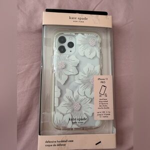 kate spade White and Pink Floral iPhone 11 Pro Case